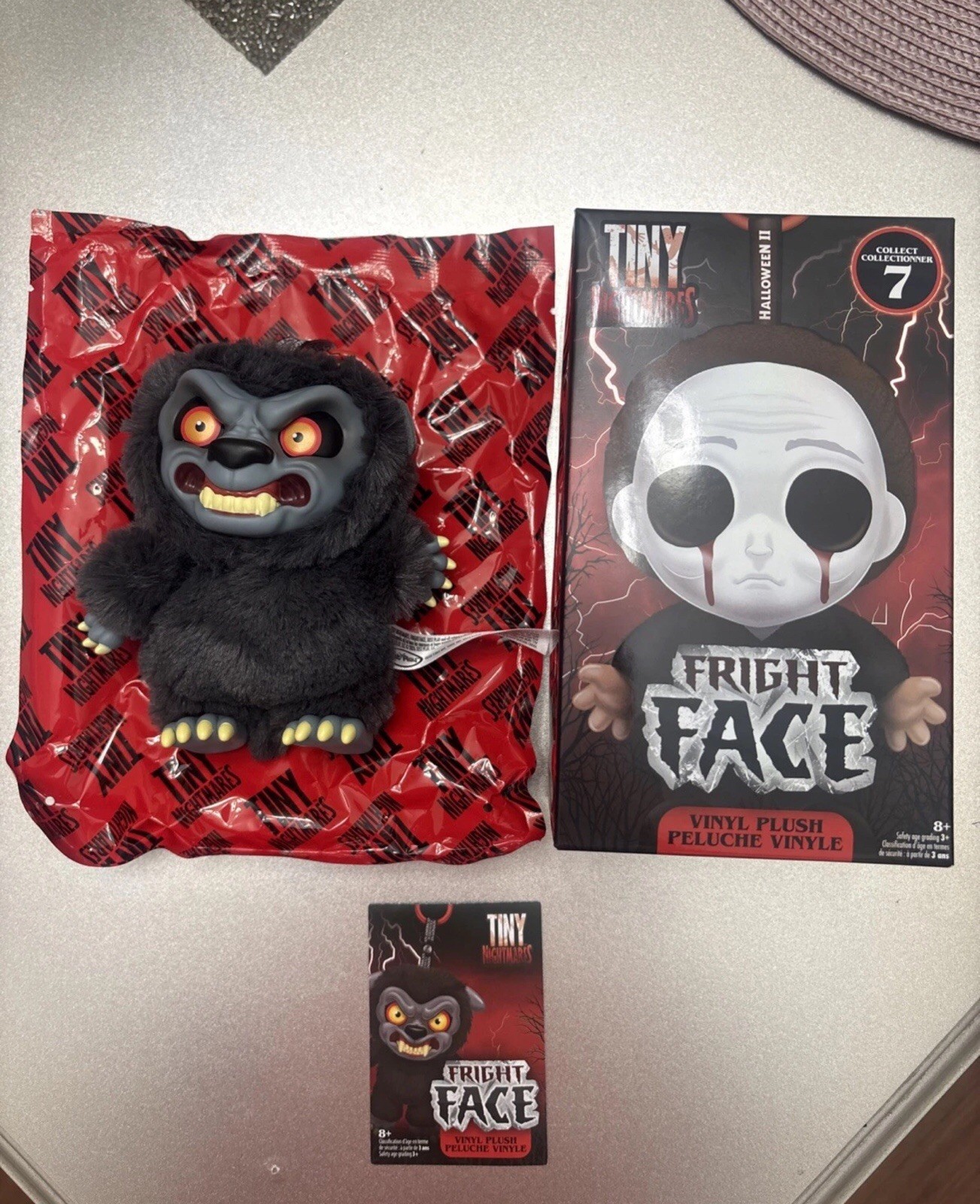 Tiny Nightmares Fright Face American Werewolf Plush Bag Charm EXTREMELY RARE NEW
