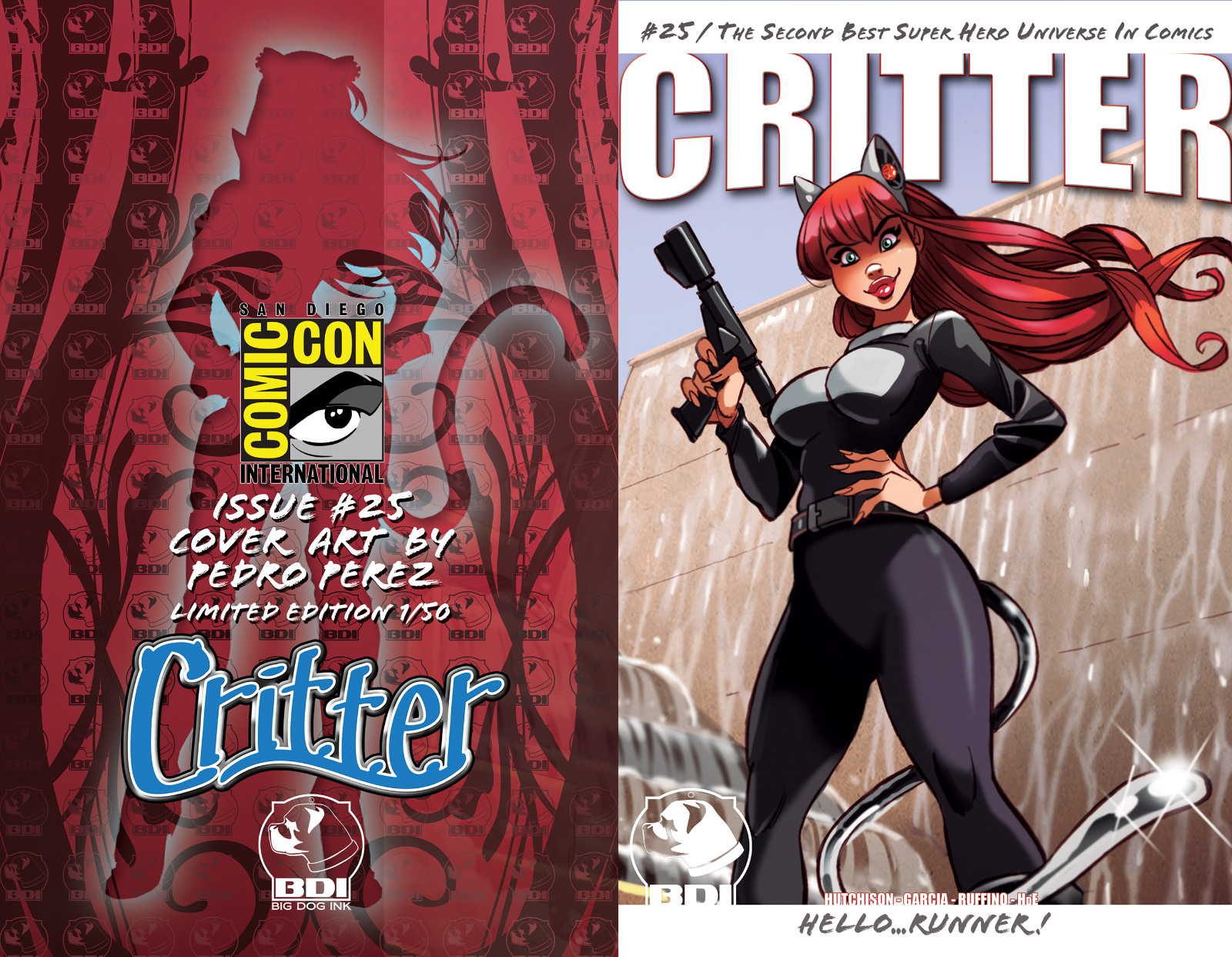 BIG DOG INK CRITTER CATGIRL SUPERHERO #25 LOGANS RUN HOMAGE 50 YEARS