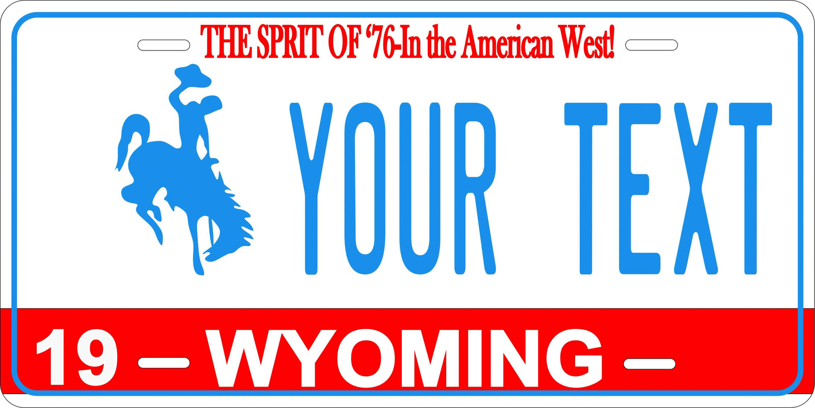 Wyoming 1975 Novelty License Plate Personalized Auto Motorcycle Bicycle