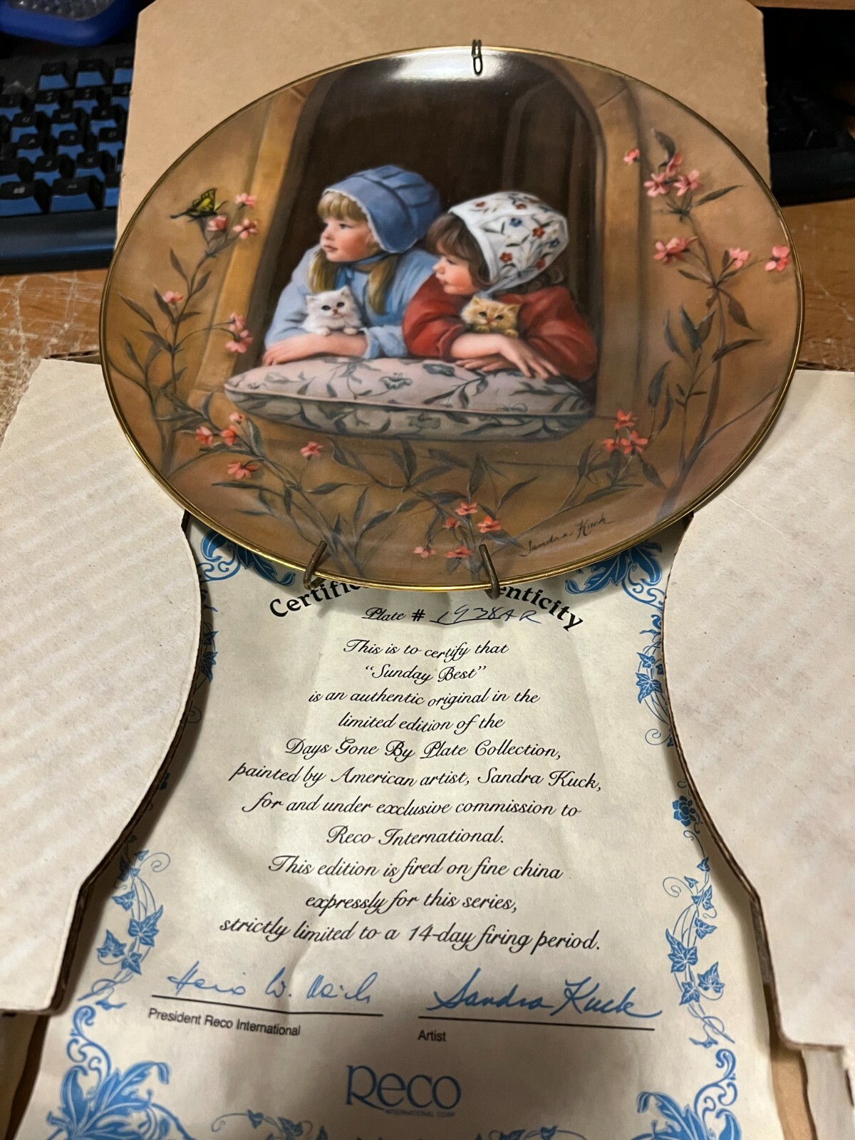 SUNDAY\'S BEST-----SONDRA CUCK-----PLATE-----BOX