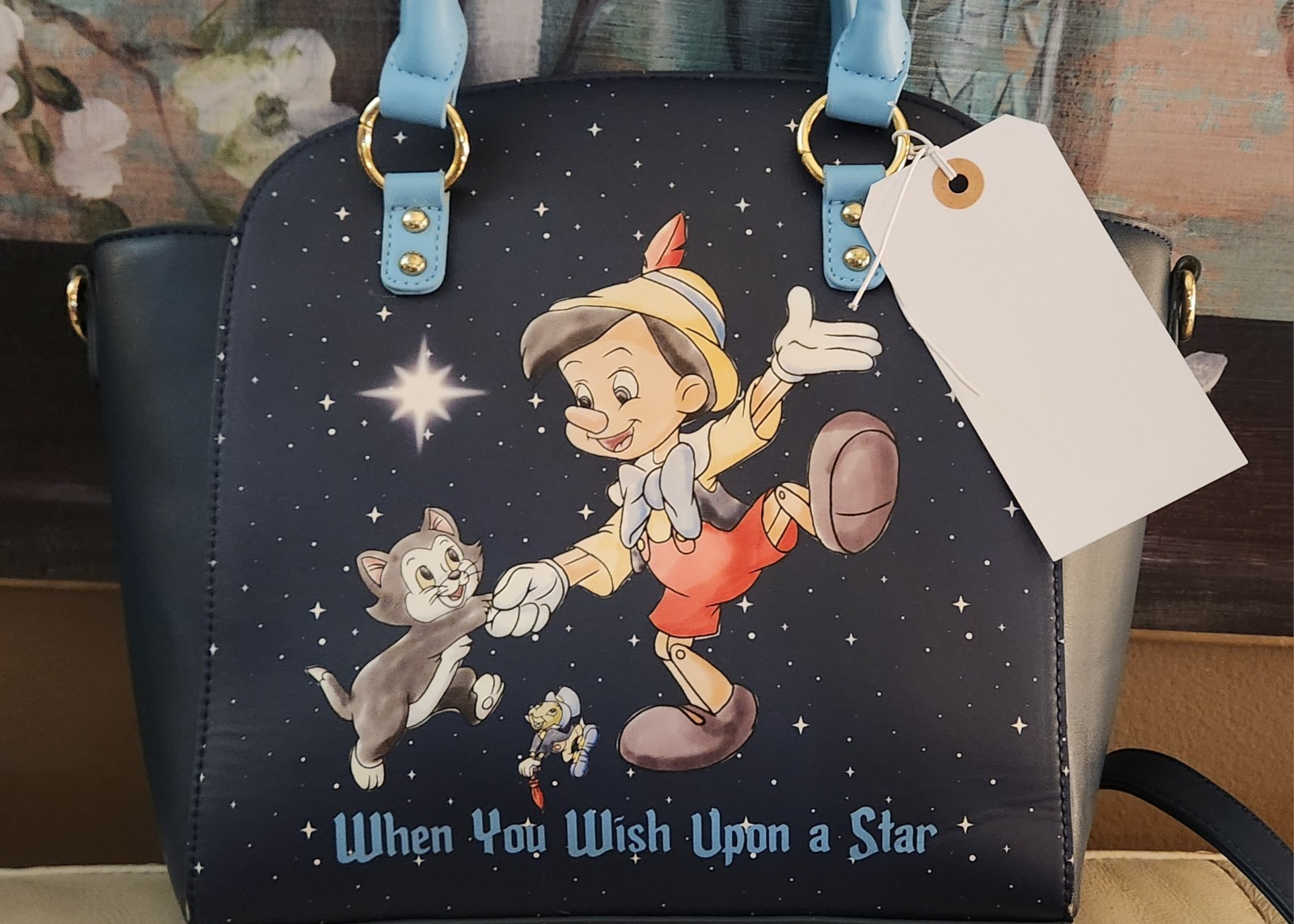 Disney Loungefly Pinocchio Wish Upon A Star Handbag Satchel W Strap