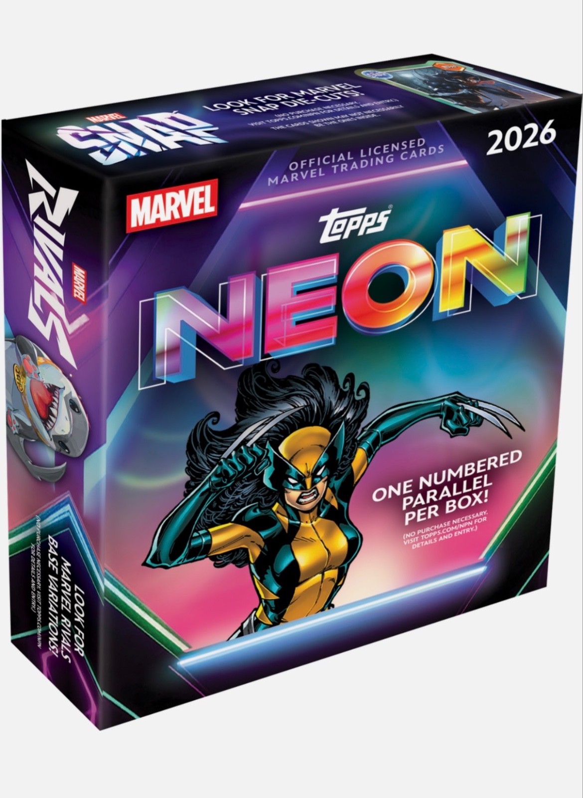 2026 TOPPS NEON MARVEL MEGA BOX (50 Cards) Disney Brand New Sealed Presale QTY