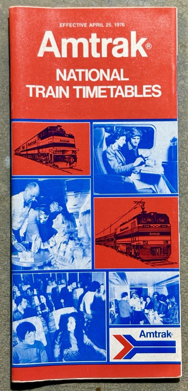 Amtrak National Timetable - April 25, 1976
