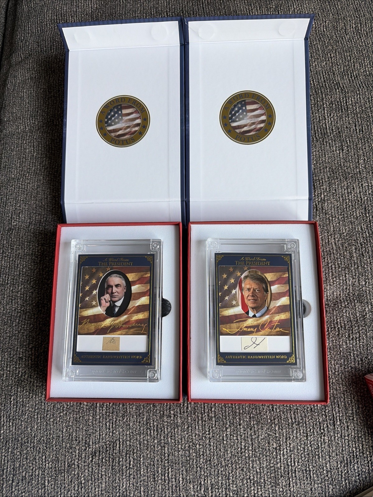 Jimmy Carter | Warren G. Harding | Authentic Handwritten Word 2025 POTUS Lot
