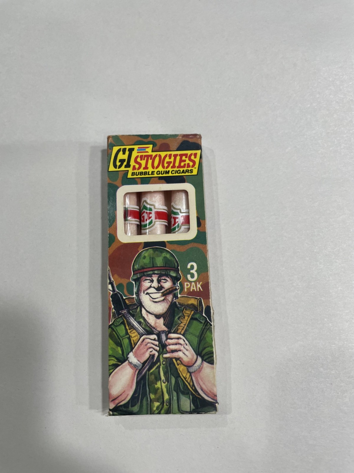 1984 Vintage Donruss G.I. STOGIES Bubble Gum Cigars Candy Box UNOPENED NOS