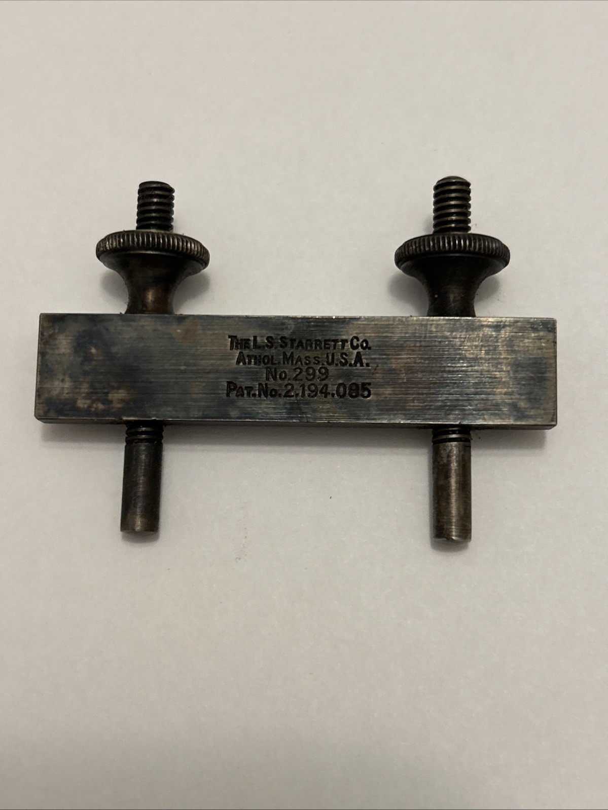 Vintage L. S. STARRETT NO. 299 Ruler Clamp Tool