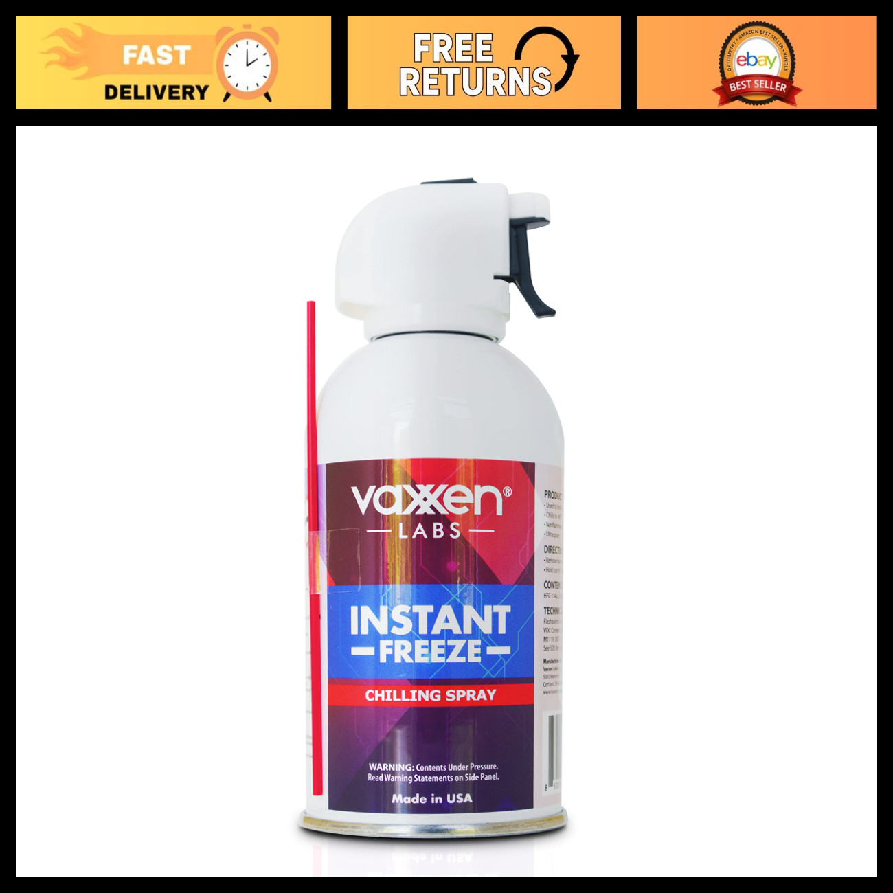 Instant Freeze Chilling Spray - Professional Grade - Made In USA