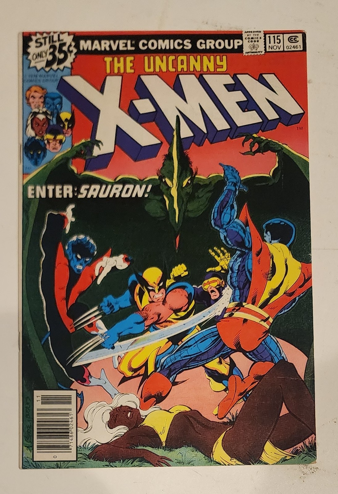 X-MEN #115 CLAREMONT BYRNE CLASSIC SAURON 7.5/8.0 1978