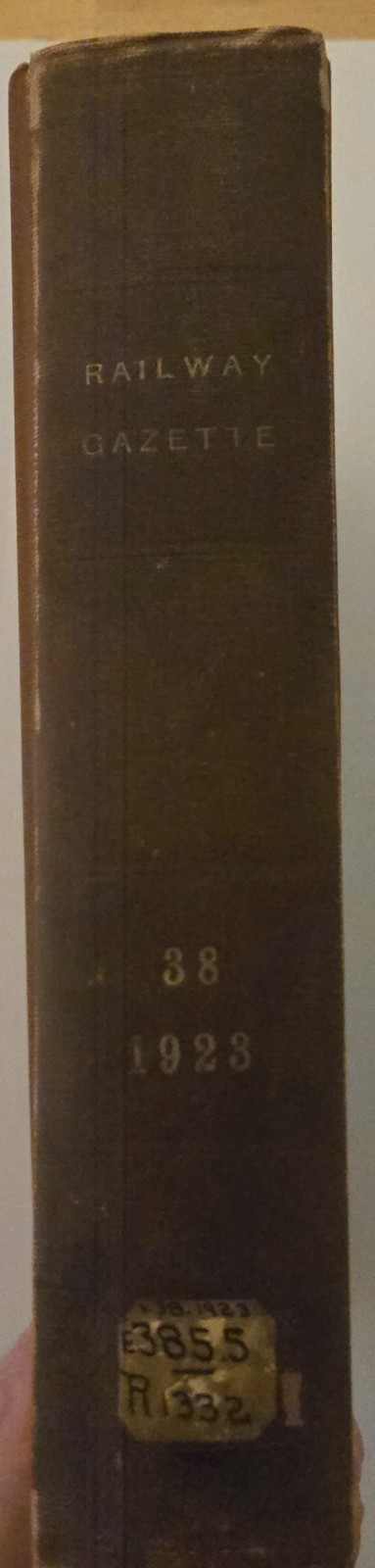 1923 RAILWAY GAZETTE vol 38 Bound Periodical  Nicely Illustrated 