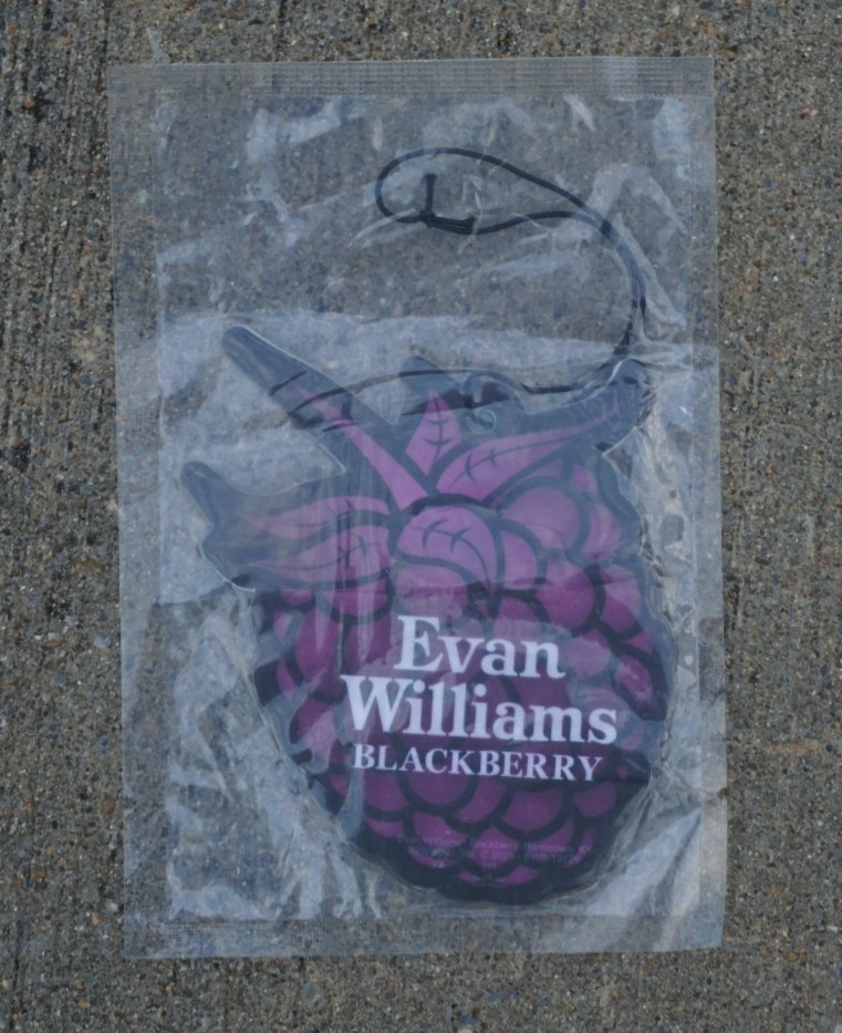 Evan Williams Blackberry Bourbon Whiskey Distillery Purple Air Freshener