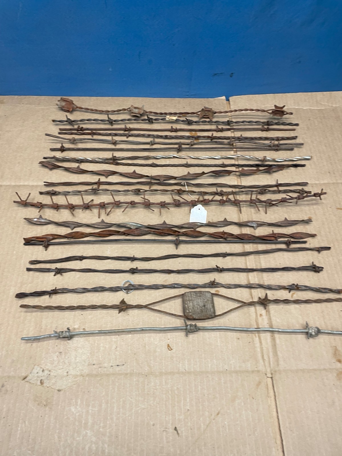 20 Vintage Antique Barbed Wire Samples All From The 1800's Unknown Year or Maker