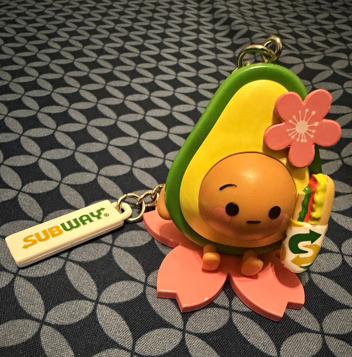 Subway Avocado Character Keychain, Korea Exclusive