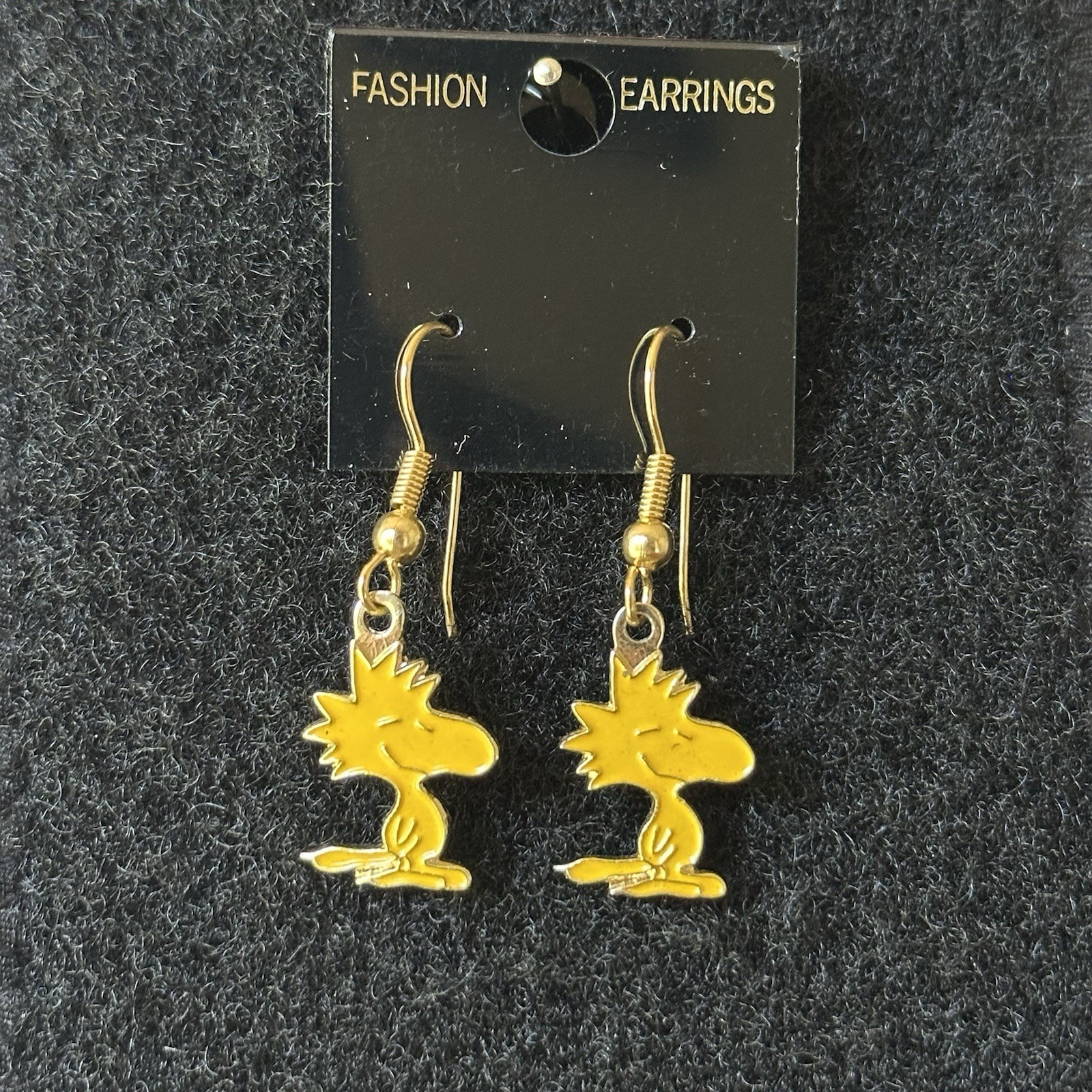 Vintage Woodstock Dangle Earrings, Peanuts, Aviva