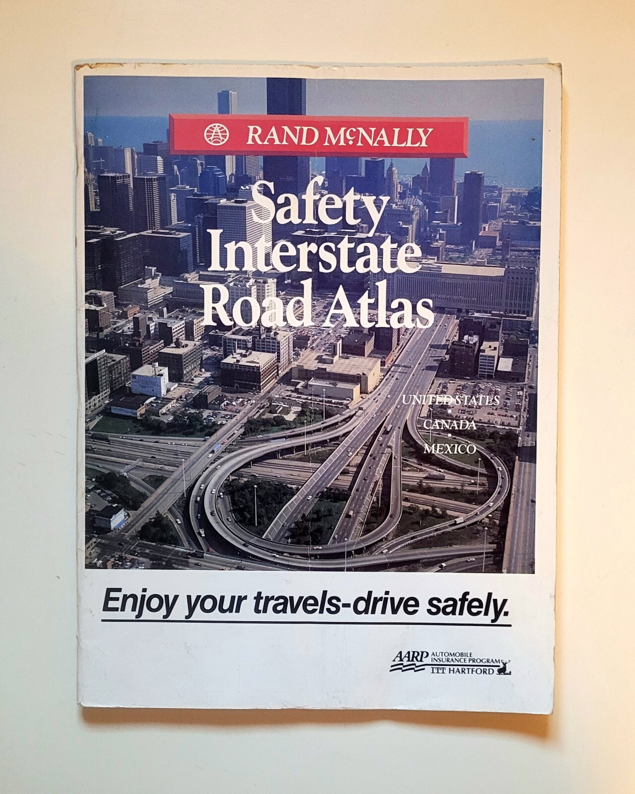 Rand McNally Safety Interstate Road Atlas 1991 Vintage Travel & Tips p.