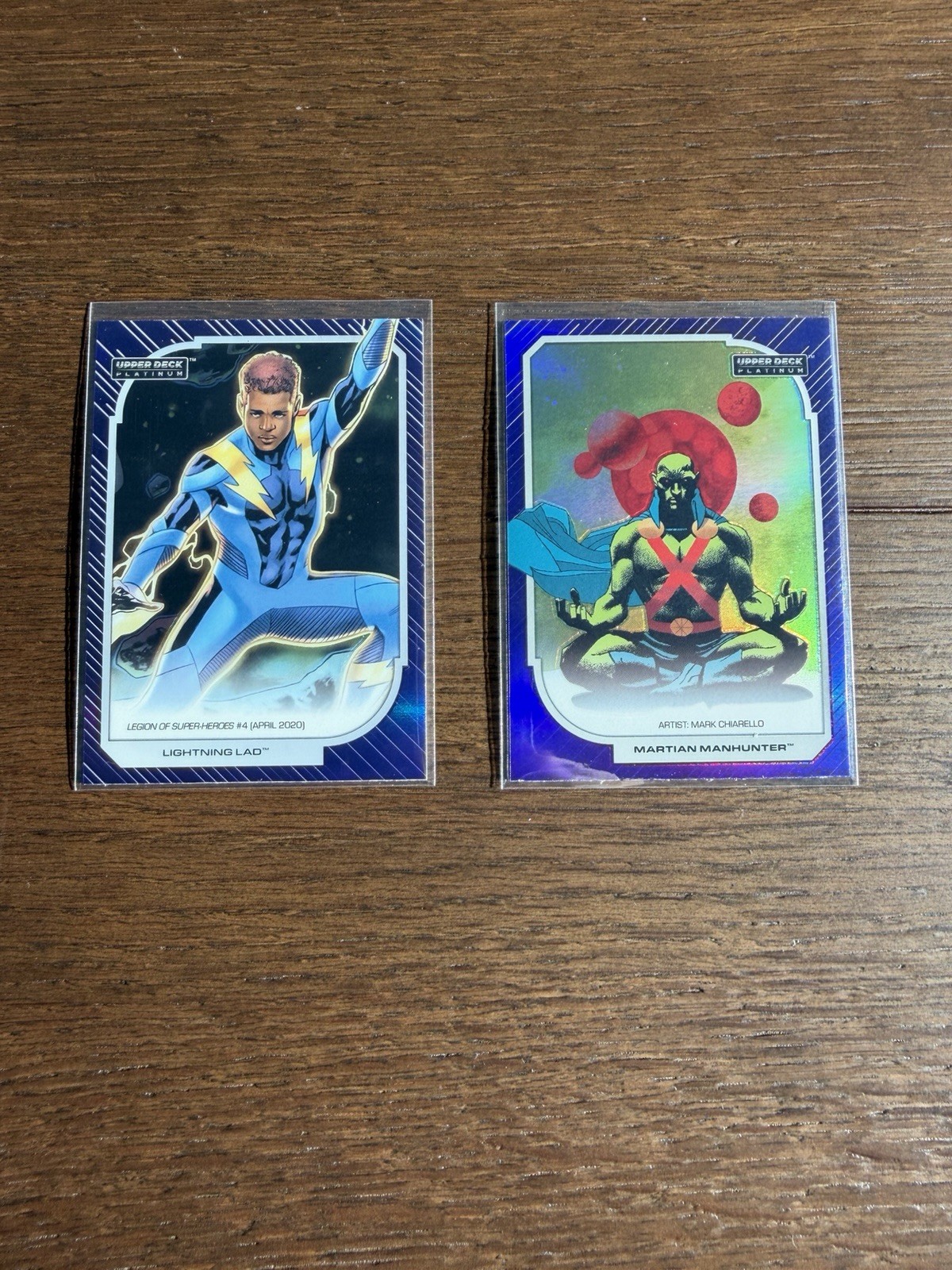 2026 UD Platinum DC Purple Rainbow Lot Lightning Lad Martian Manhunter