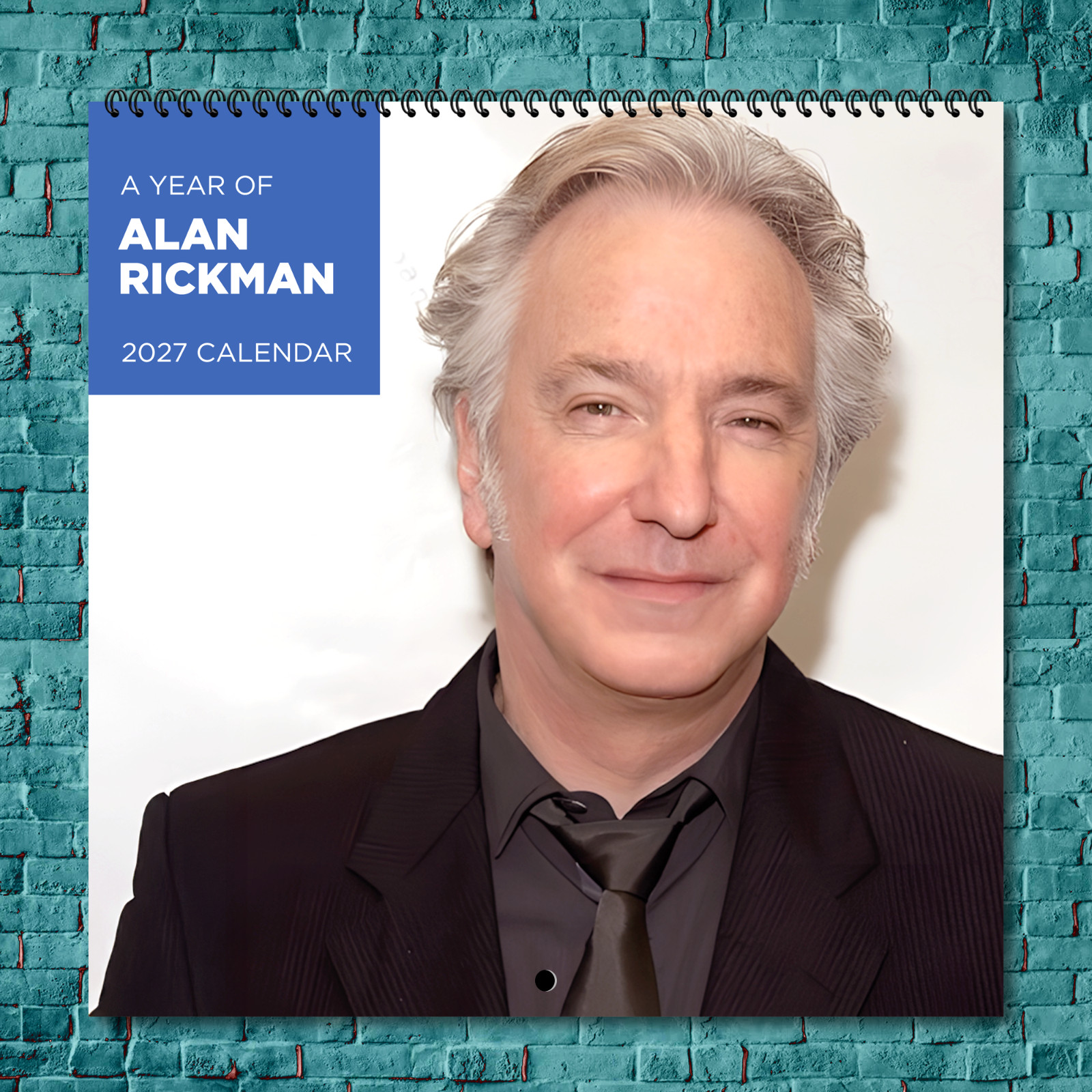 Alan Rickman 2027 Wall Calendar 12 Month Celebrity Photo Fan Collectible