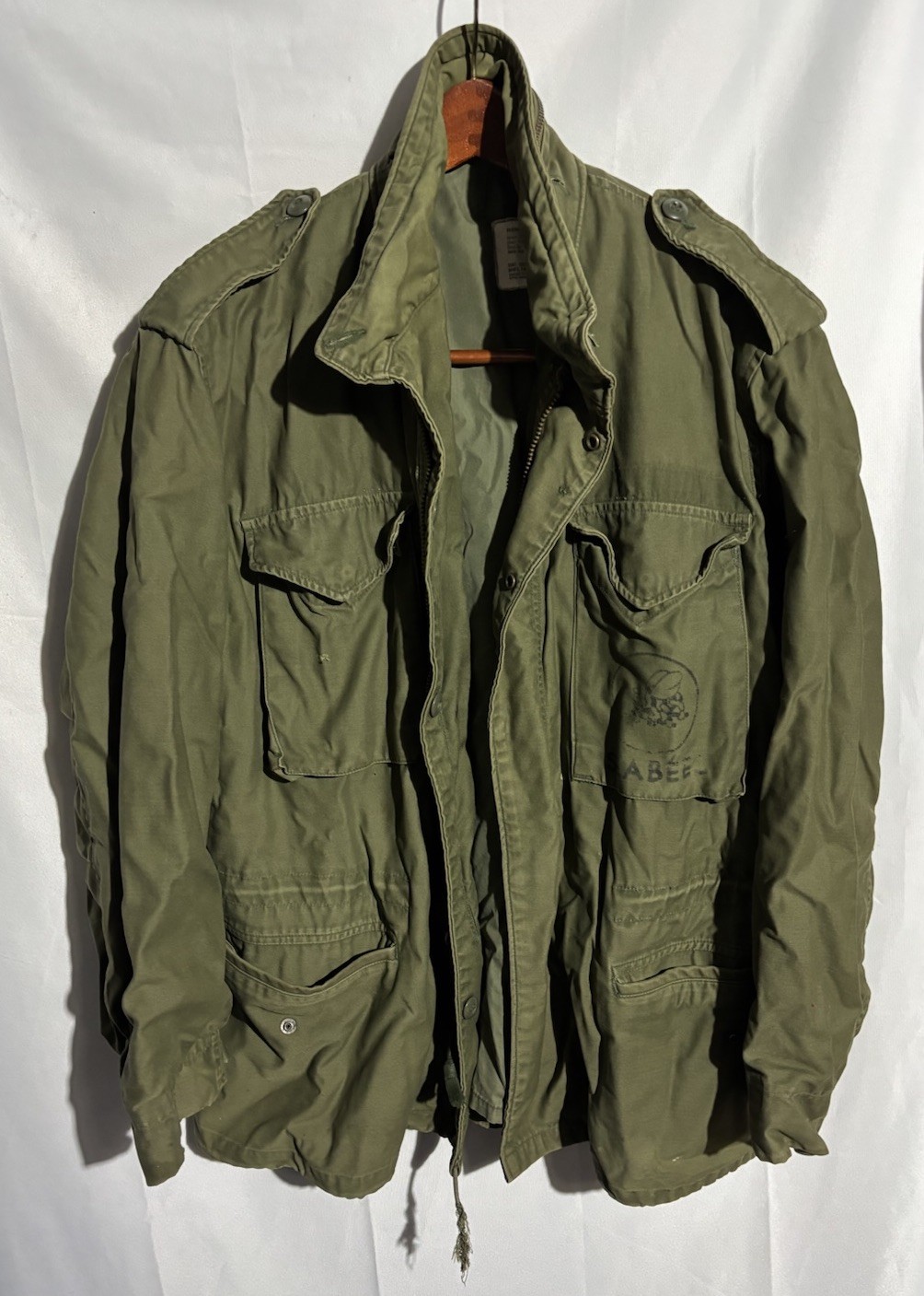 Vtg 70’s US Military Seabees Sz L Alpha Industries Cold Weather Field Jacket