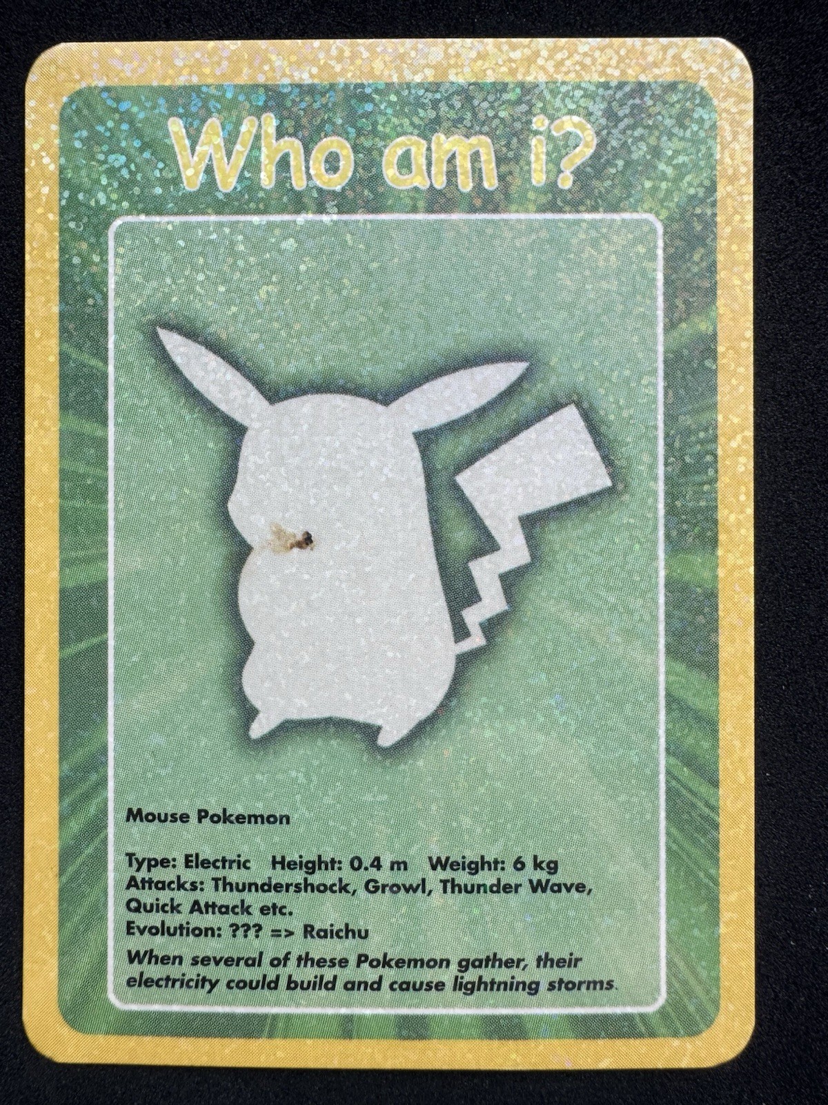 Pikachu #25 Funskool Who Am I? Holo Vintage Pokemon Card 2004 VHTF