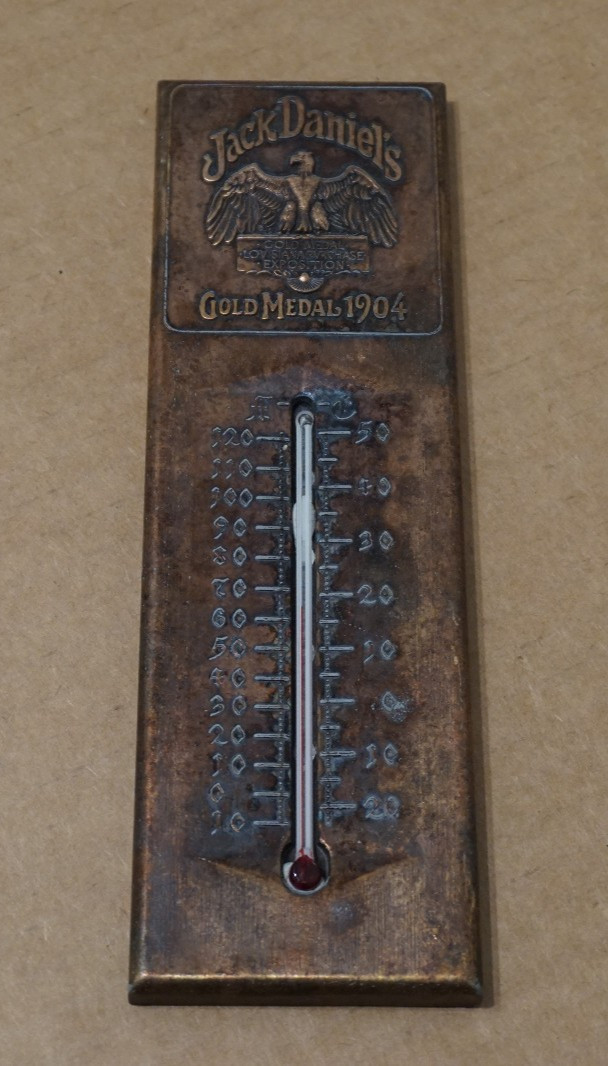 Vintage Jack Daniel’s Gold Medal 1904 Louisiana Purchase Expo Thermometer Rare