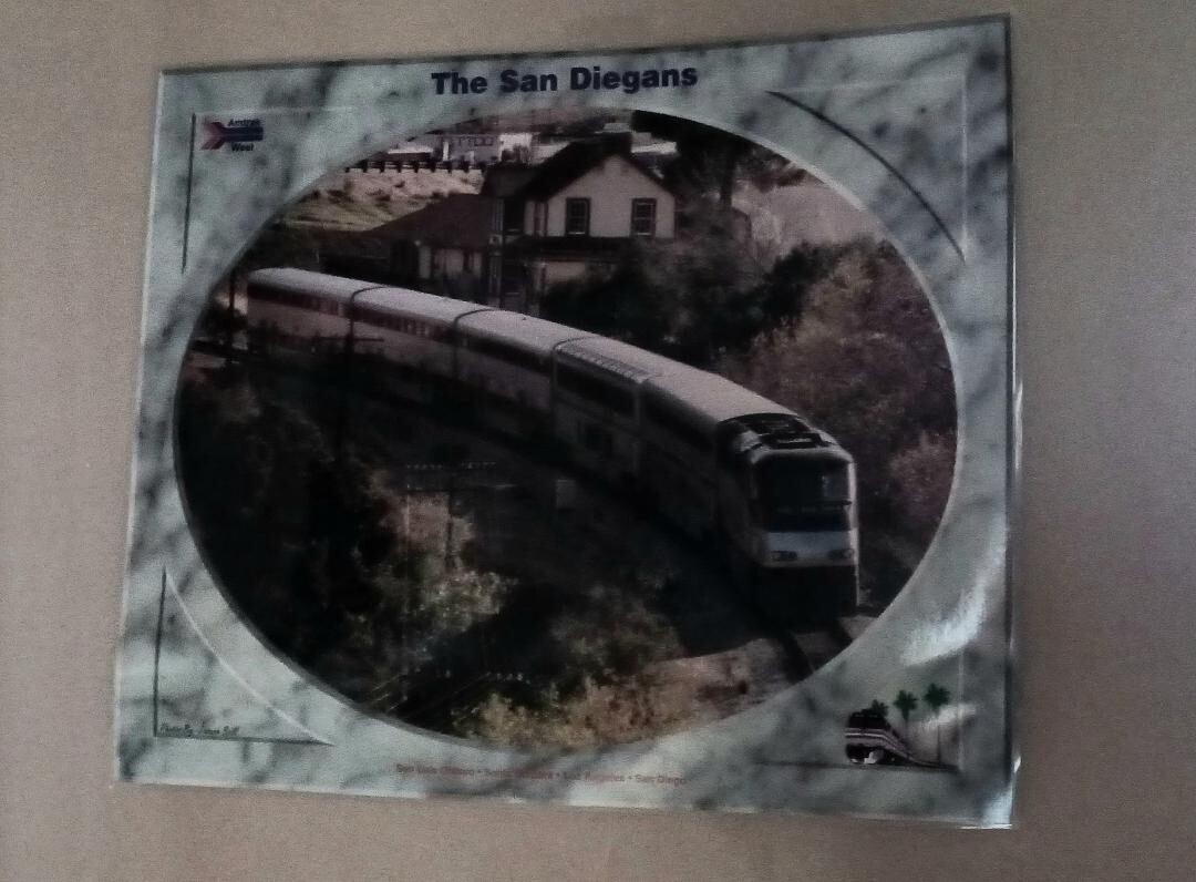 AMTRAK COLLECTIBLES-AMTRAK SAN DIEGANS LIMITED EDITION PLACEMATS-SET OF 4-RARE