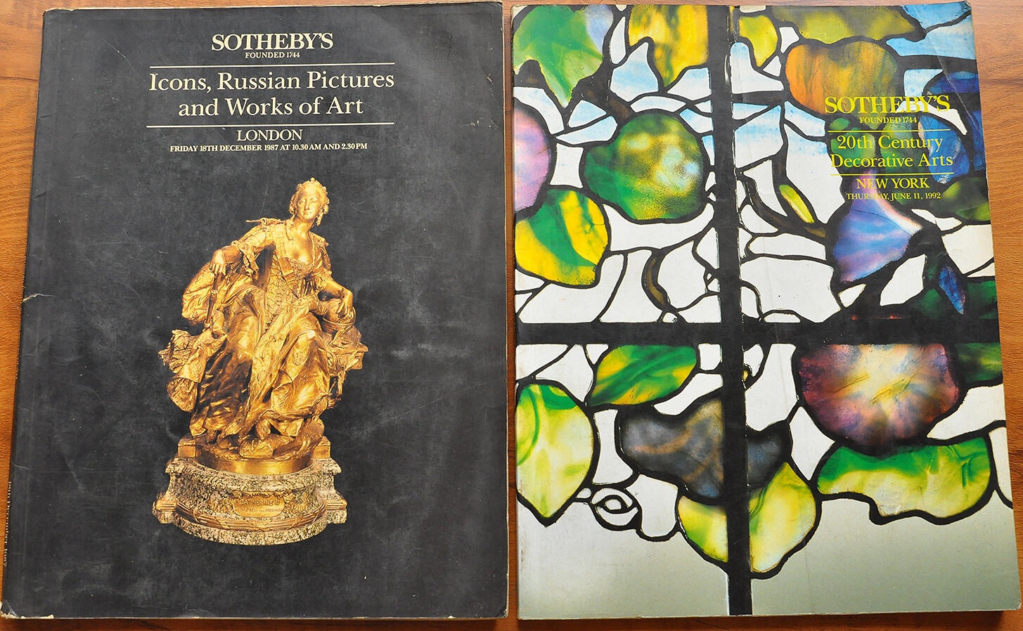 2x Sotheby’s Catalogs Icons, Russian Pictures & Art; 20th Cent. Decorative Arts 