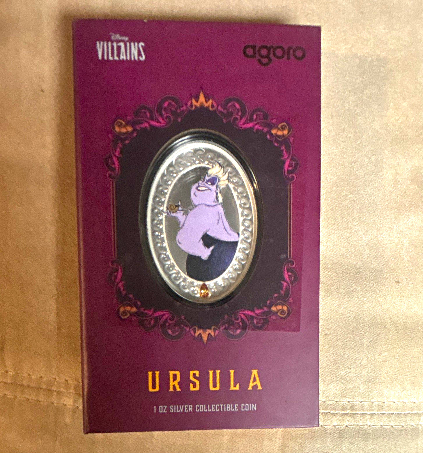 Agoro Disney Villains Ursula 2023 1 oz Silver Collectible Coin