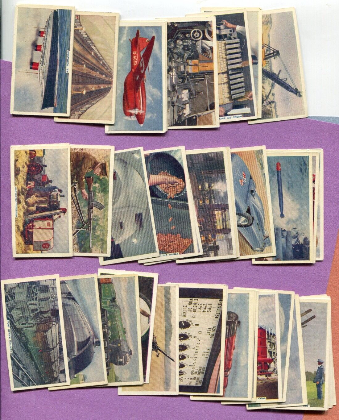1936 GODFREY PHILLIPS LTD. THIS MECHANIZED AGE 50 DIFFERENT TOBACCO CARD SET