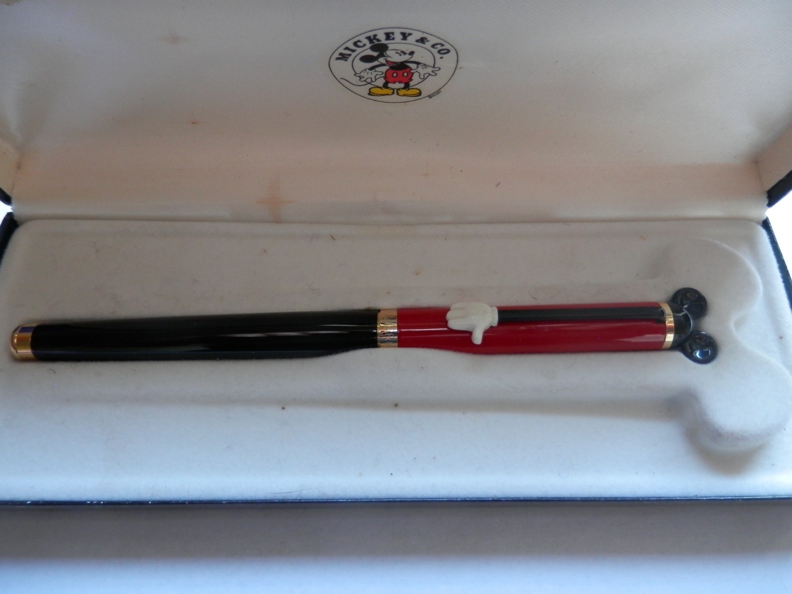 1990s Vintage Mickey & Co Fountain Pen in Original Presentation Box