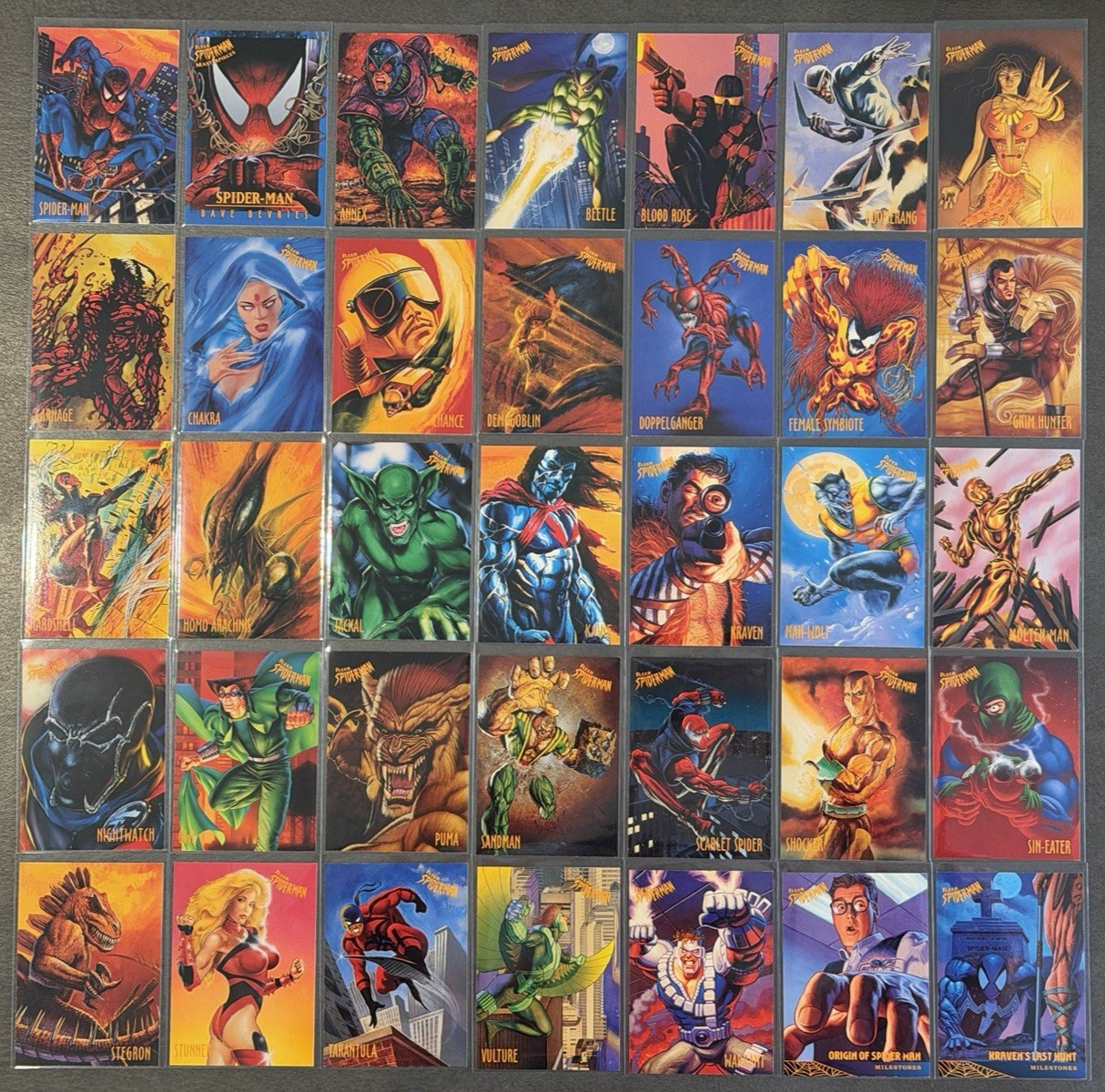 1997 Fleer Spider-Man Set Missing 3 Cards Brand New Day Marvel