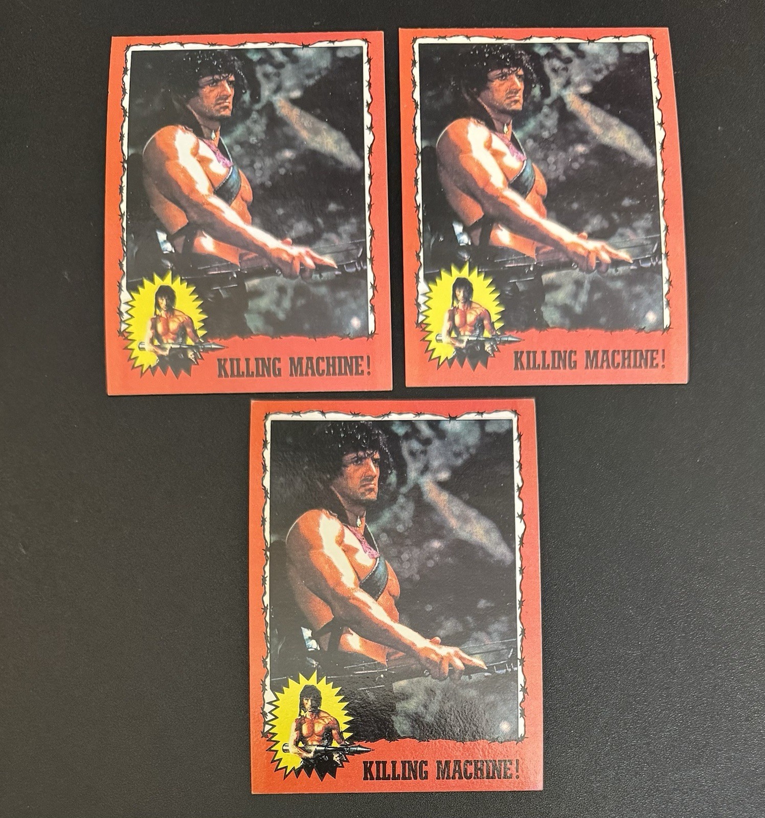 (3) Rambo 1985 Rambo First Blood: Part II Killing Machine #36 Lot