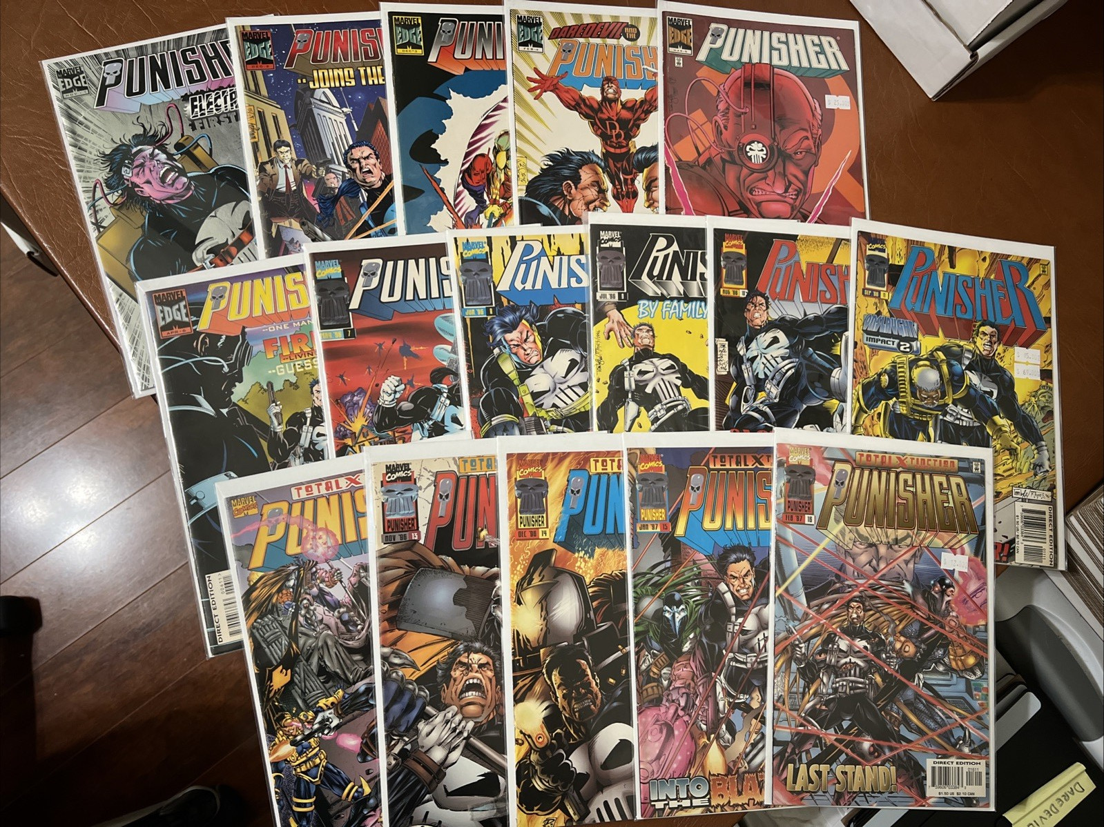 Punisher Run 16: FN+ to VF+, #1-16 Direct Marvel Comics 1995/96 $10 Ship