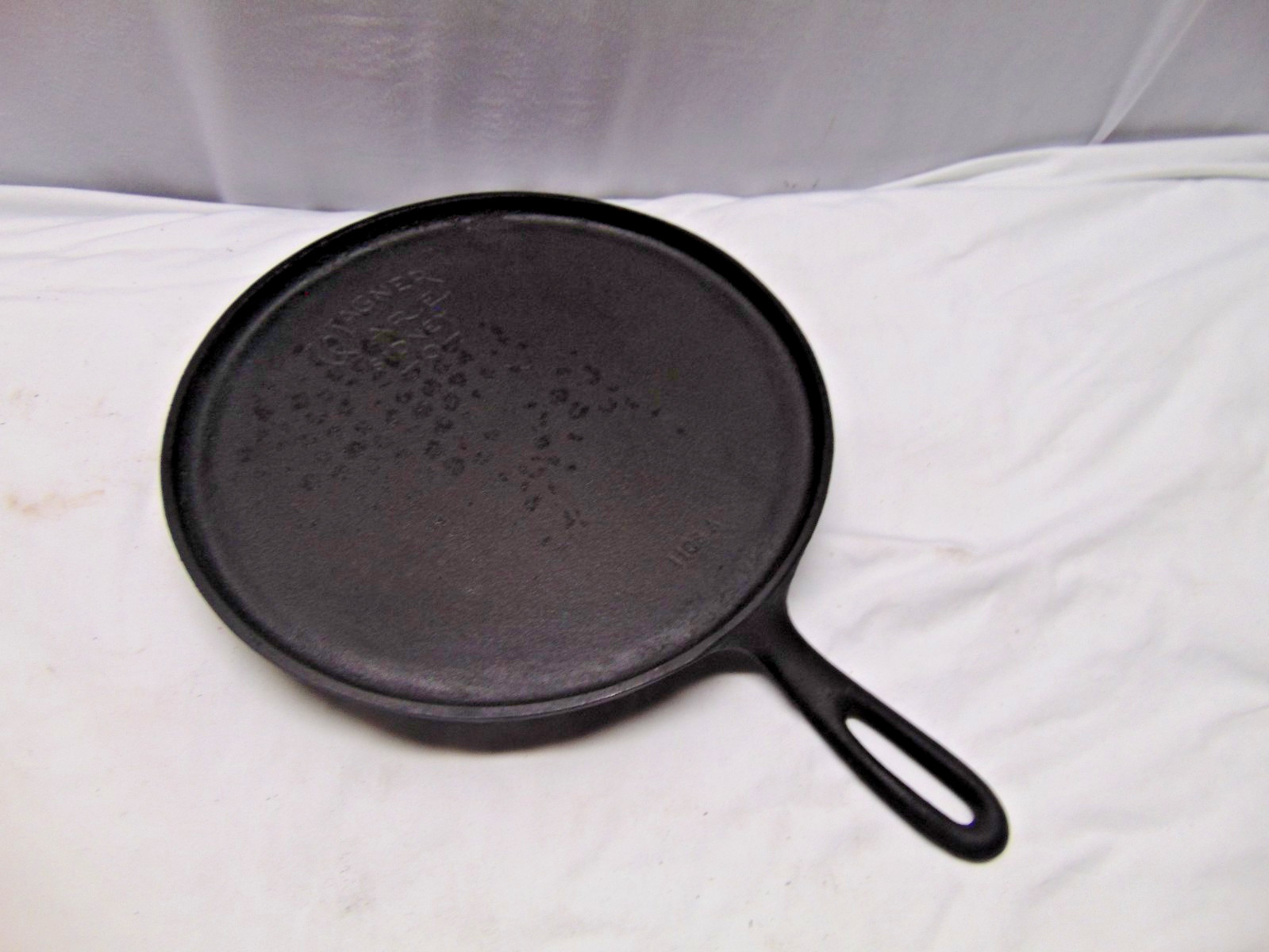 vintage Wagner Ware Sidney 0 flat iron griddle with handle 1108A 9.5