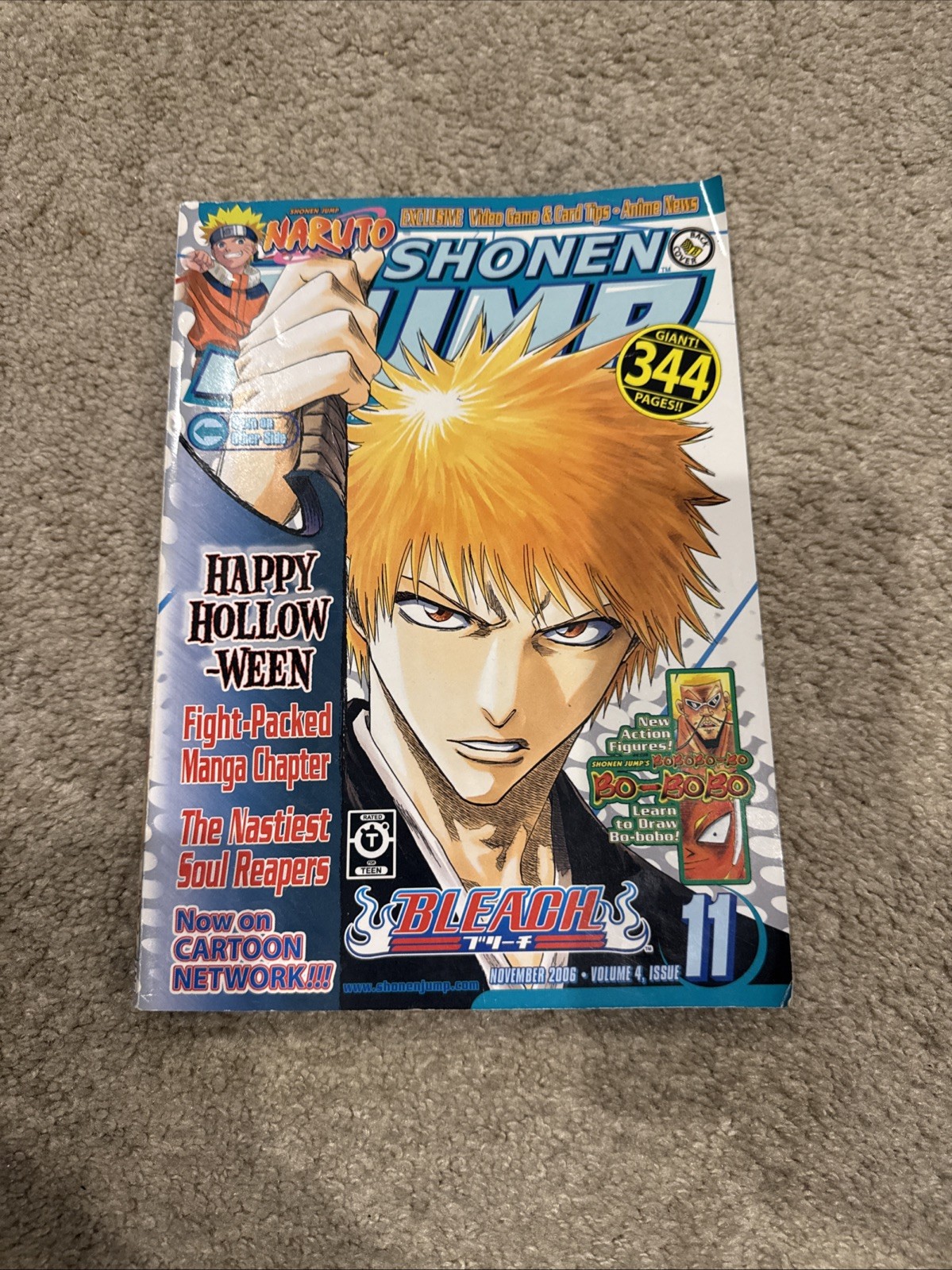 SHONEN JUMP Manga Magazine Nov. 2006 Vol.4 issue 11 BLEACH, ONE PIECE W/CARD