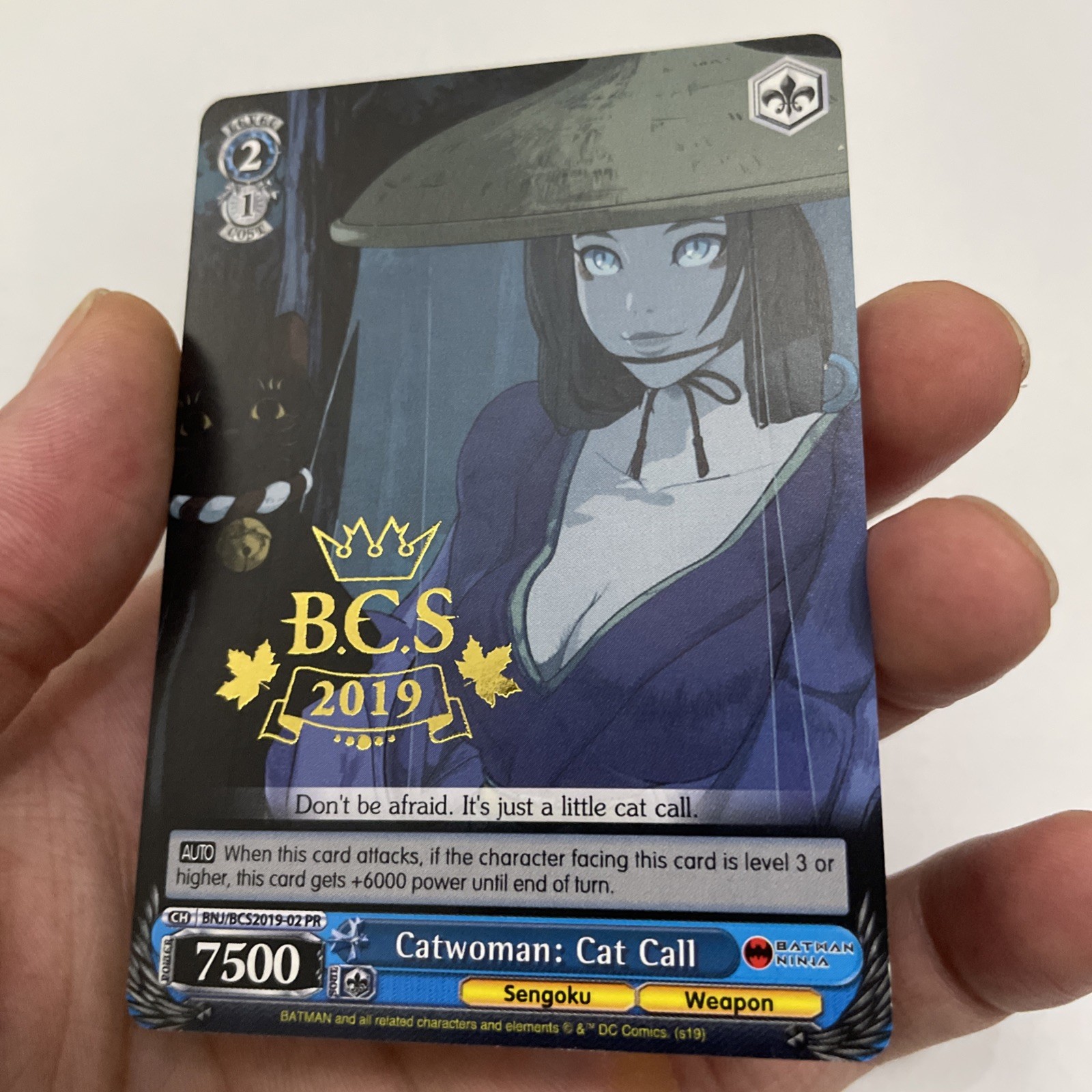 Catwoman Bnj/bcs2019-02 Pr Weiss Schwarz Participation Batman Ninja Card dc