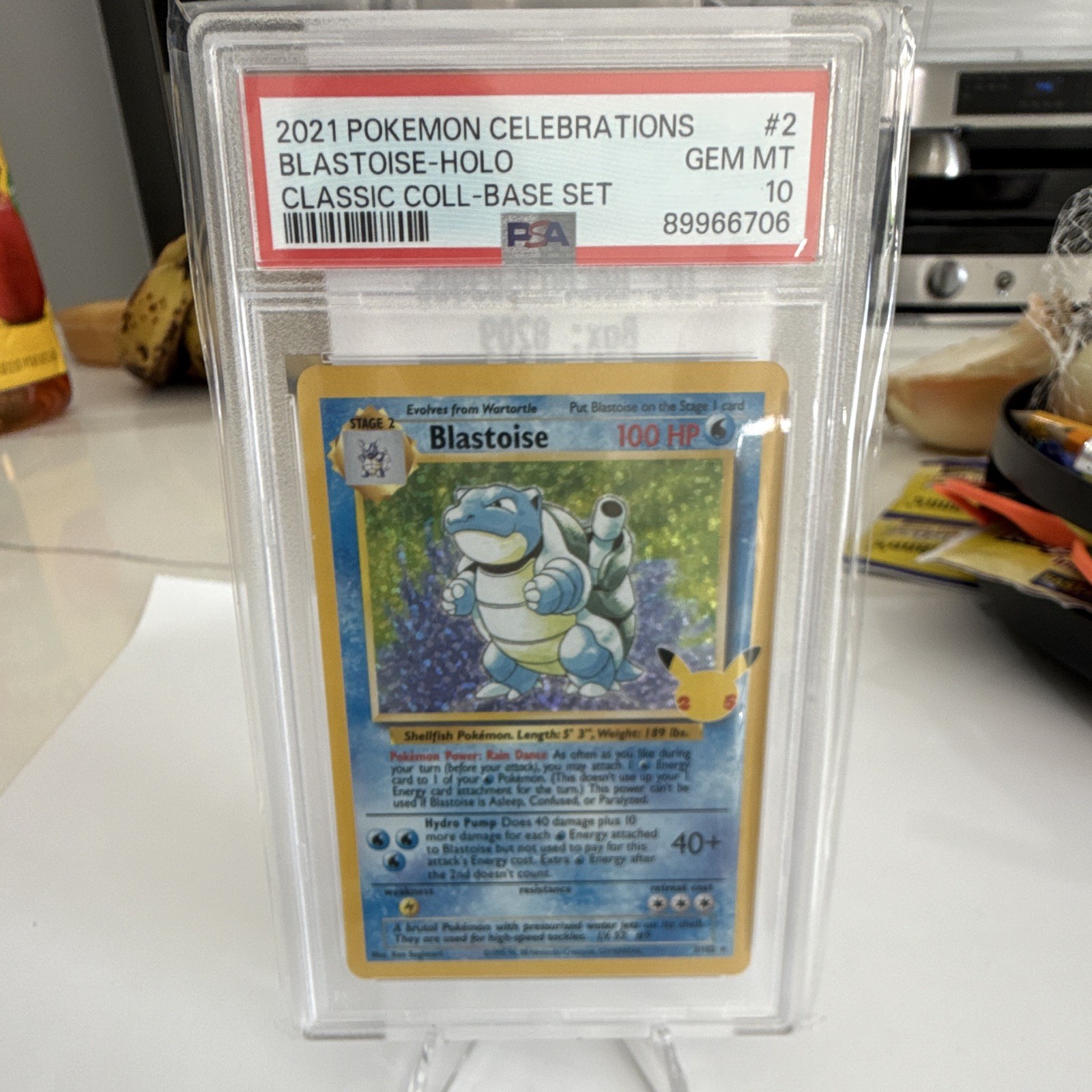 Pokémon 2021 Celebrations Classic Collection Blastoise Holo PSA 10 #2 English