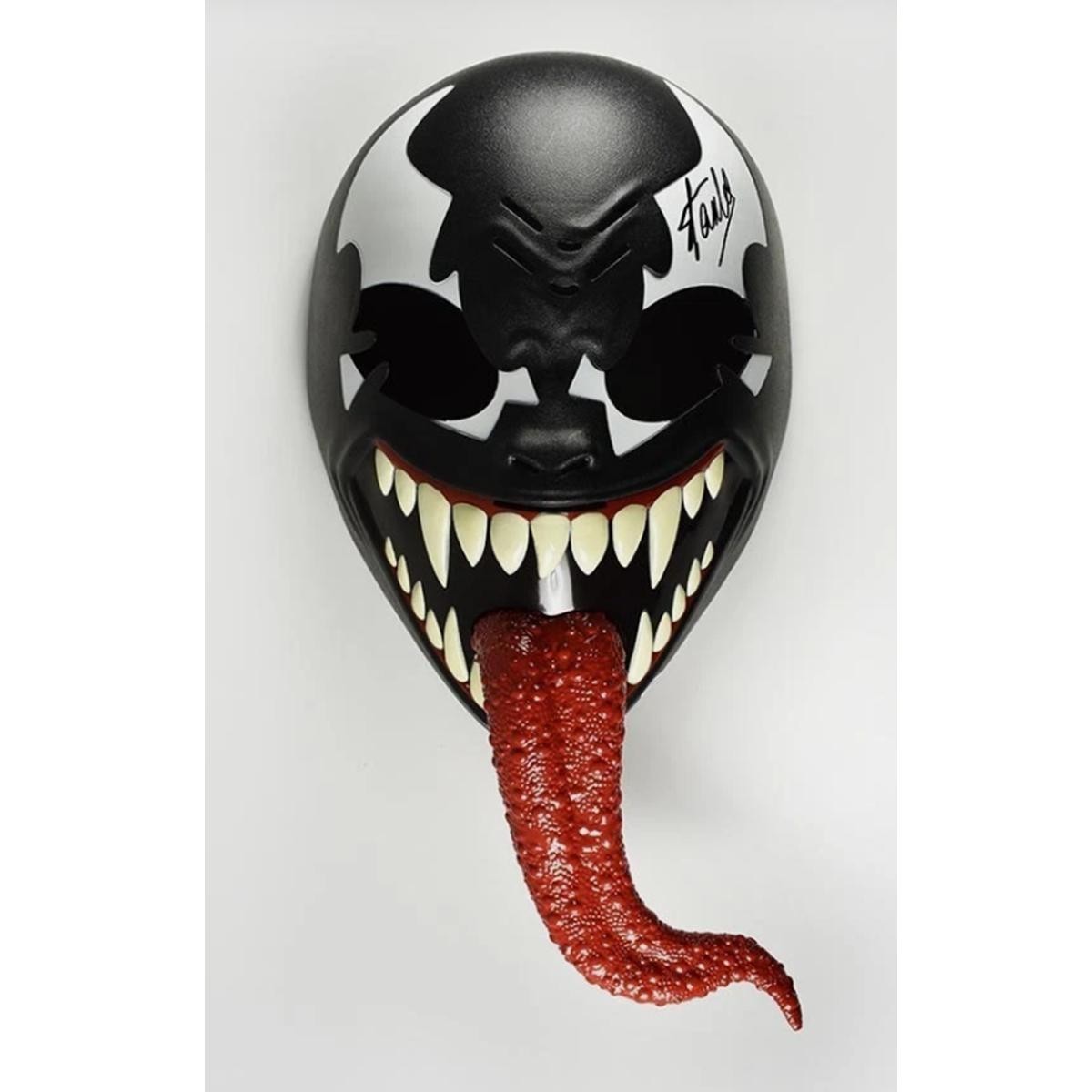 Stan Lee autographed Marvel  Spider-man/Venom/Avengers  mask. certified by psa