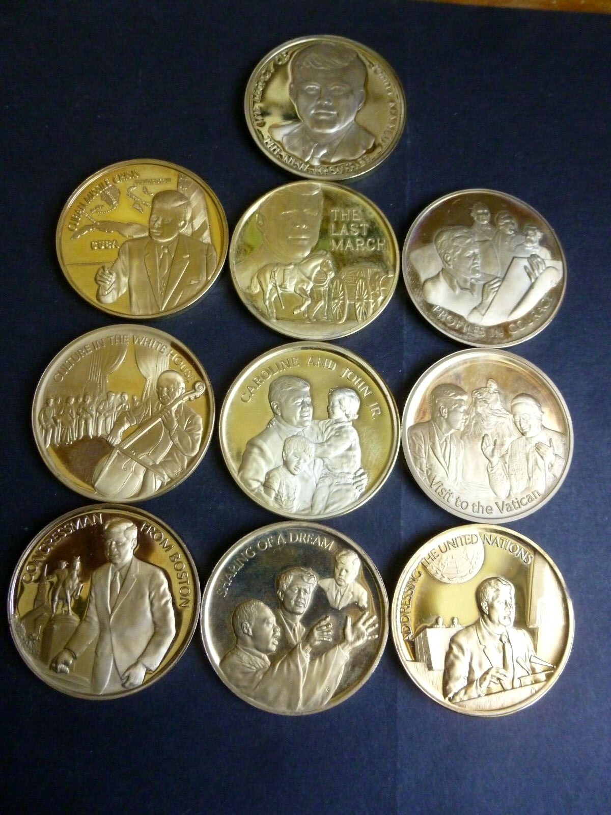 American Mint 24kt  Gold-plate set 20 Medals \