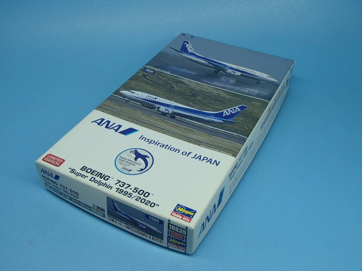 Hasegawa 1/200 ANA Boeing 737-500 Super Dolphin Model Kit Unopened New