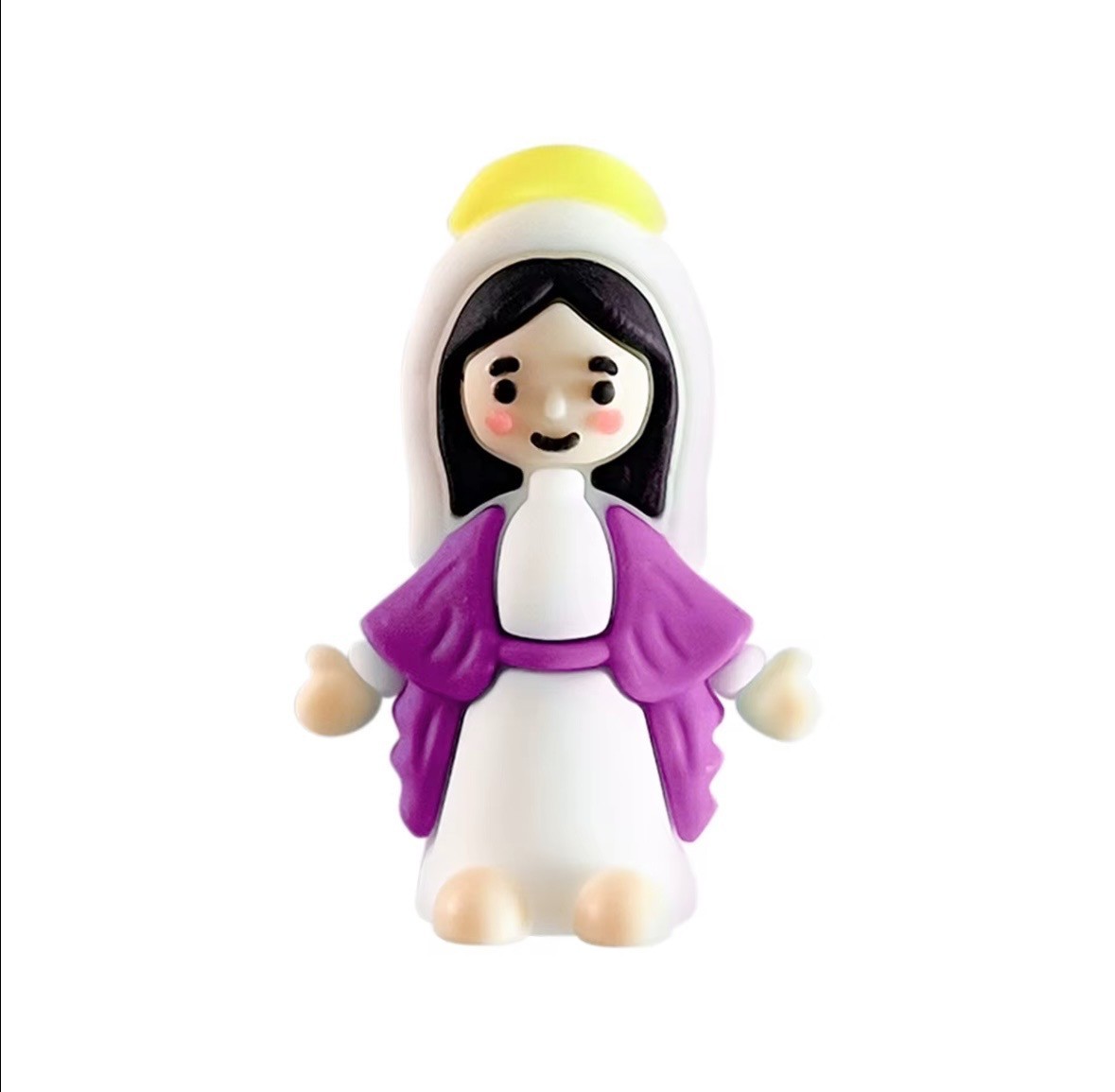 5 Pcs Mini Jesus Virgin Mary Figurine Christian Gift Catholic