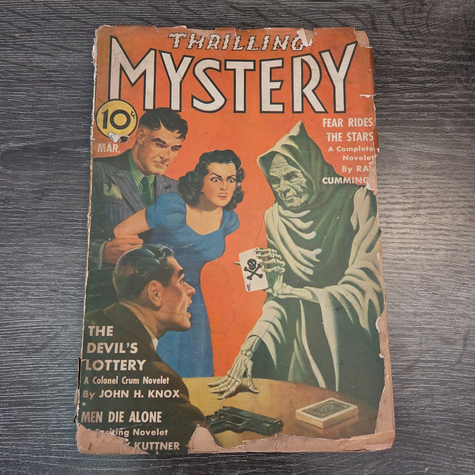 Pulp: Thrilling Mystery March 1941 Vol 16 No. 2 Devil's Lottery Vintage Magazine