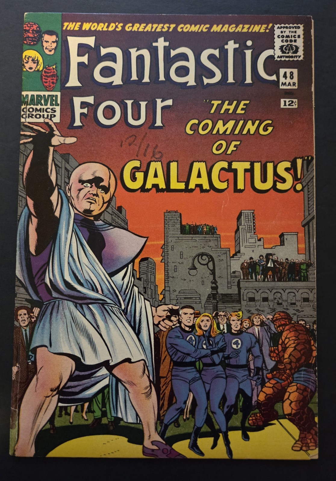 FANTASTIC FOUR #48 (1966) 1ST SILVER SURFER & GALACTUS PANEL & AD CLIPPED