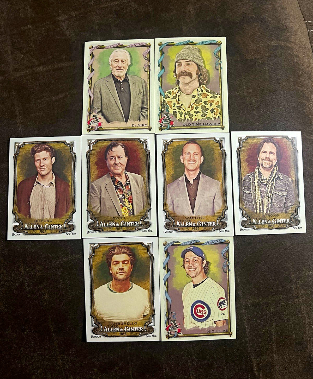 Topps 2024 Allen & Ginter World's Champions Lot 8 Cards - Actors