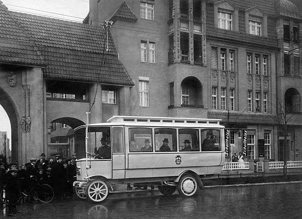 Germany public transport in Berlin trolley bus in Steglitz 'tram c- 1912 Photo