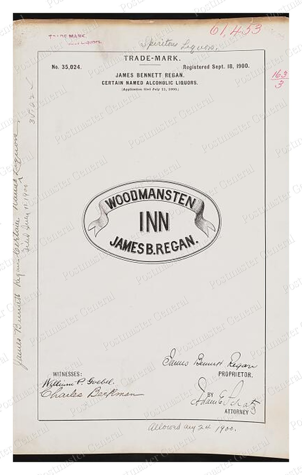 Woodmansten Inn Trademark Standard Postcard COPY RPPC