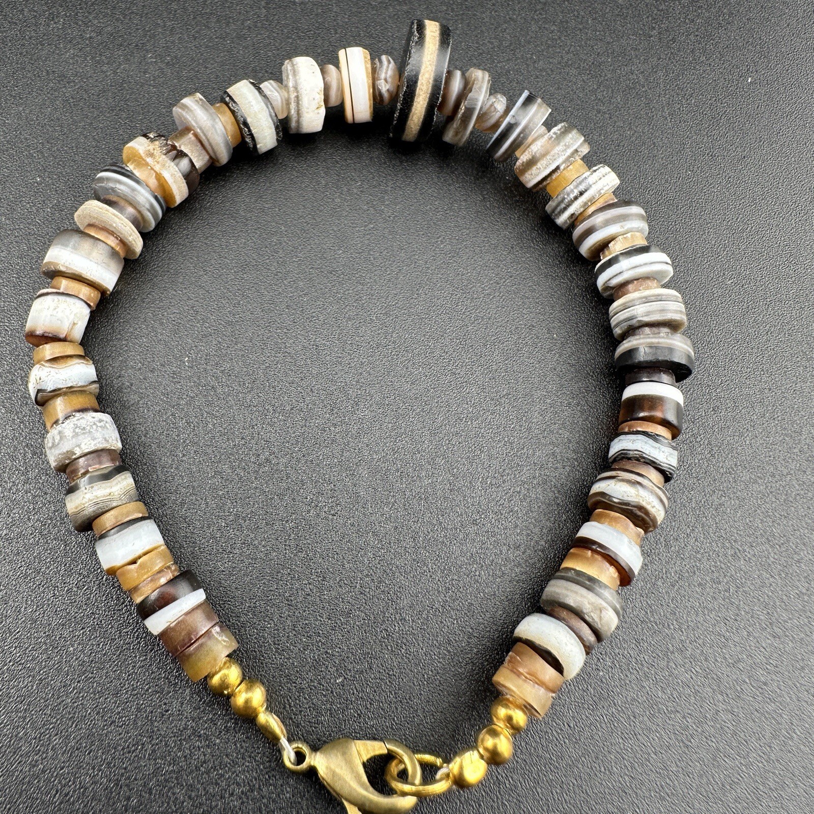 Ancient Old Soleimani Agate Beads Bracelet Rare