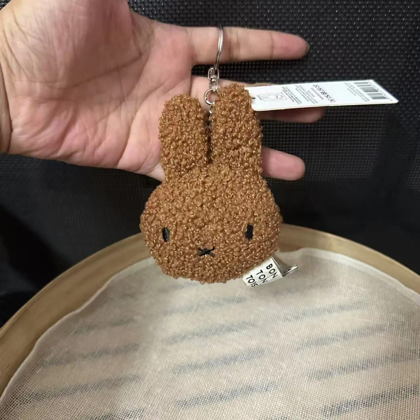 Miffy Rabbit Head Keychain Cute Vinyl Bag Pendant Charm Gift