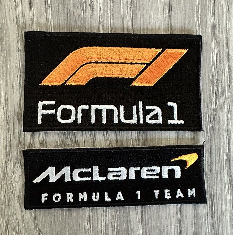 2 Pack Ultimate F1 Patch combo  MC LAREN FORMULA ONE F1 RACING Iron-on PATCHES