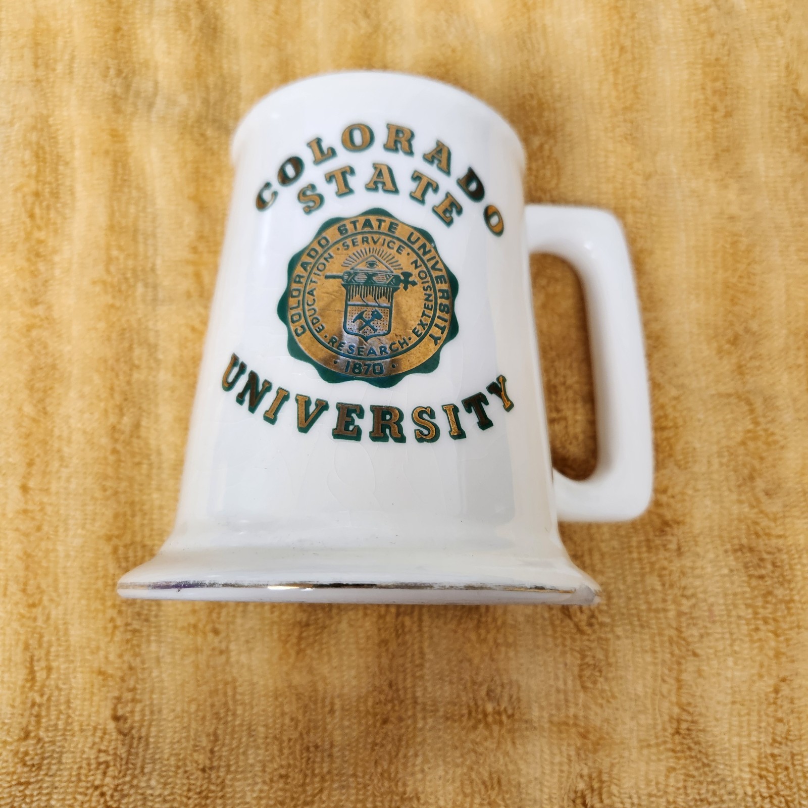 Vintage Colorado State University Wide Base Mug