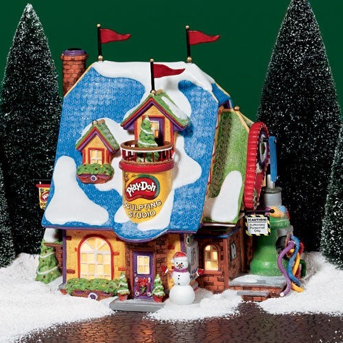 Dept 56 North Pole Series Play-Doh Sculpting Studio + Matching Accessory