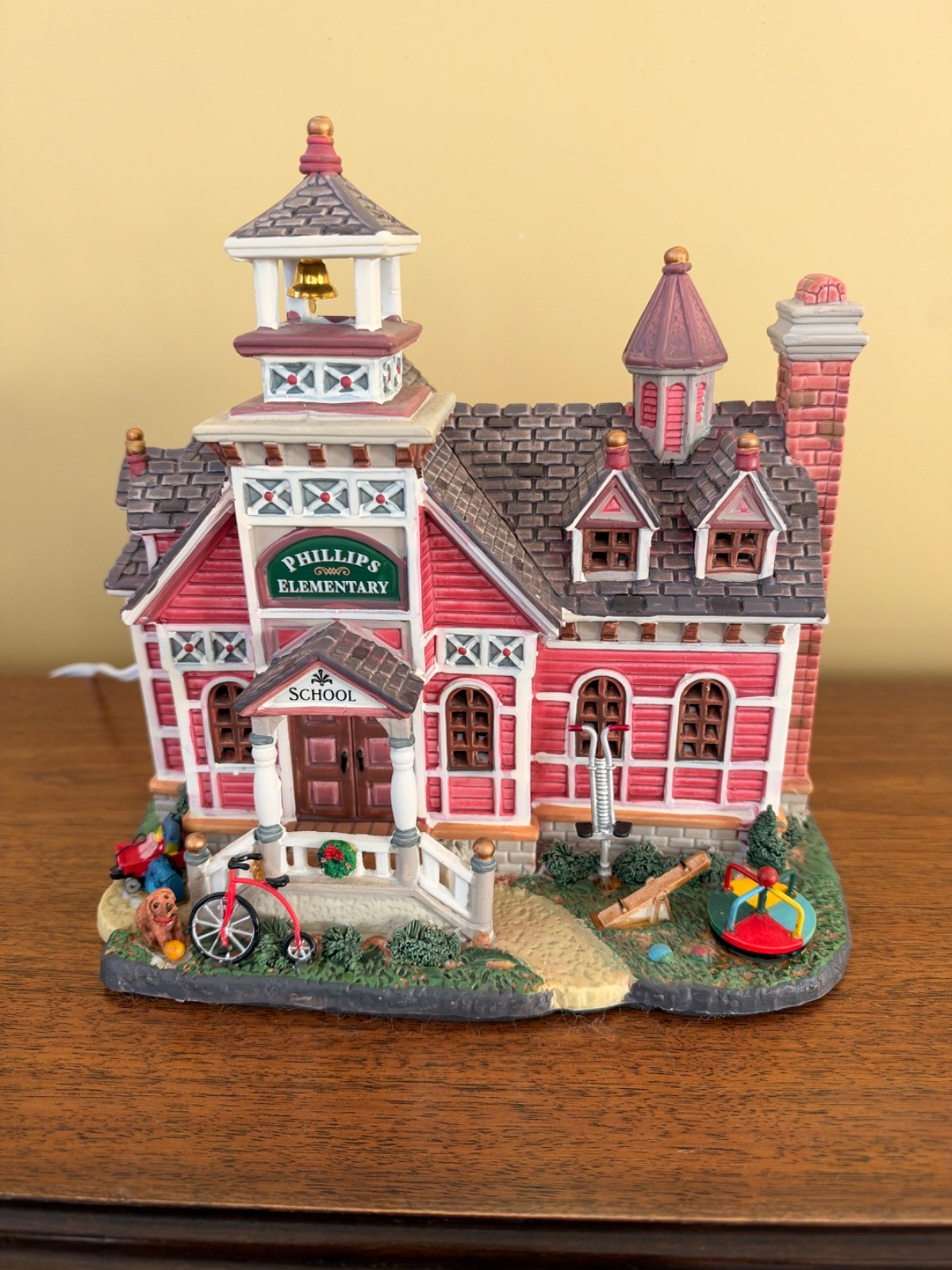 Lemax Carole Towne Phillips Elementary School Christmas Village